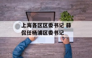 上海各区区委书记 薛侃任杨浦区委书记