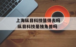 上海纵目科技值得去吗 纵目科技是独角兽吗