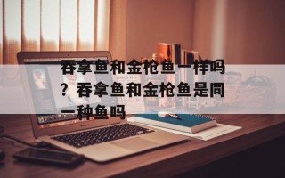 吞拿鱼和金枪鱼一样吗？吞拿鱼和金枪鱼是同一种鱼吗