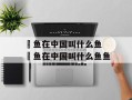 鳀鱼在中国叫什么鱼 鳀鱼在中国叫什么鱼鱼