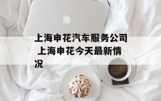 上海申花汽车服务公司 上海申花今天最新情况