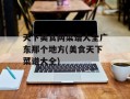 天下美食网菜谱大全广东那个地方(美食天下菜谱大全)