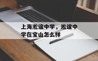 上海淞谊中学，淞谊中学在宝山怎么样