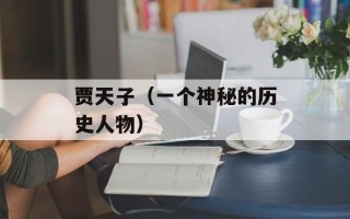 贾天子（一个神秘的历史人物）