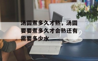 汤圆煮多久才熟，汤圆要要煮多久才会熟还有需要多少水