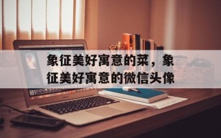 象征美好寓意的菜，象征美好寓意的微信头像