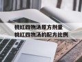 桃红四物汤原方剂量 桃红四物汤的配方比例