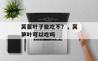 莴苣叶子能吃不？，莴笋叶可以吃吗