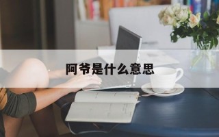 阿爷是什么意思
