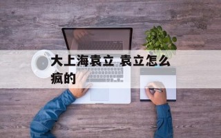 大上海袁立 袁立怎么疯的