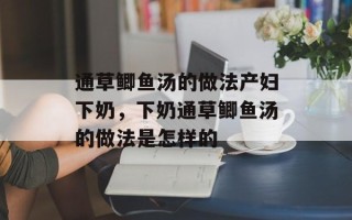 通草鲫鱼汤的做法产妇下奶，下奶通草鲫鱼汤的做法是怎样的