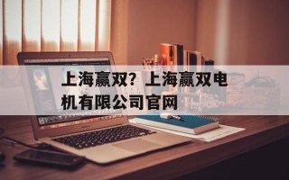 上海赢双？上海赢双电机有限公司官网