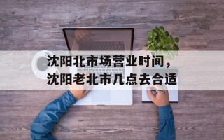 沈阳北市场营业时间，沈阳老北市几点去合适
