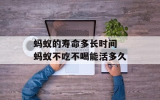 蚂蚁的寿命多长时间 蚂蚁不吃不喝能活多久