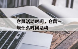 仓鼠活动时间，仓鼠一般什么时候活动