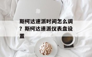 斯柯达速派时间怎么调？斯柯达速派仪表盘设置