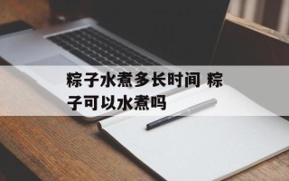 粽子水煮多长时间 粽子可以水煮吗