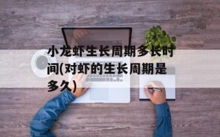 小龙虾生长周期多长时间(对虾的生长周期是多久)