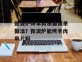 微波炉烤羊肉串最简单做法？微波炉能烤羊肉串儿吗