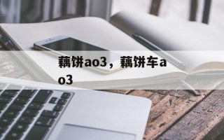藕饼ao3，藕饼车ao3