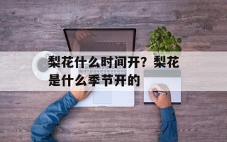 梨花什么时间开？梨花是什么季节开的