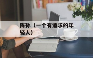 陈孙（一个有追求的年轻人）