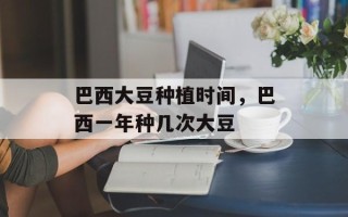 巴西大豆种植时间，巴西一年种几次大豆