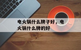 电火锅什么牌子好，电火锅什么牌的好