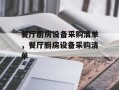 餐厅厨房设备采购清单，餐厅厨房设备采购清单