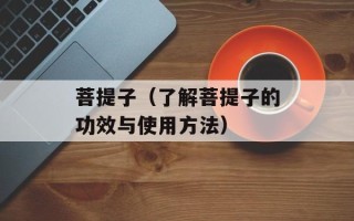 菩提子（了解菩提子的功效与使用方法）