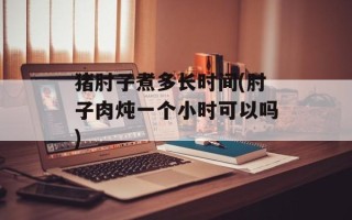 猪肘子煮多长时间(肘子肉炖一个小时可以吗)