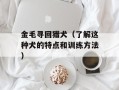 金毛寻回猎犬（了解这种犬的特点和训练方法）