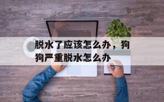 脱水了应该怎么办，狗狗严重脱水怎么办