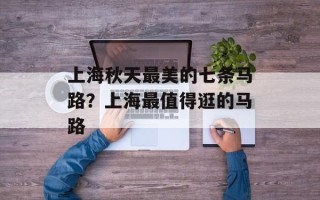上海秋天最美的七条马路？上海最值得逛的马路