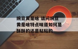 豌豆黄是啥 请问豌豆黄是啥特点味道如何是酥酥的还是粘粘的