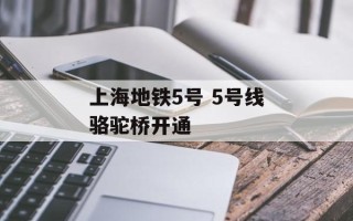 上海地铁5号 5号线骆驼桥开通
