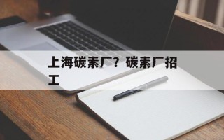 上海碳素厂？碳素厂招工
