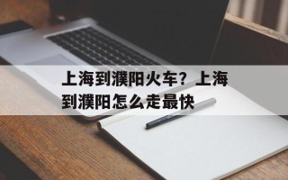 上海到濮阳火车？上海到濮阳怎么走最快