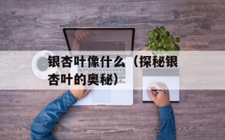 银杏叶像什么（探秘银杏叶的奥秘）