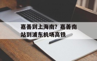 嘉善到上海南？嘉善南站到浦东机场高铁