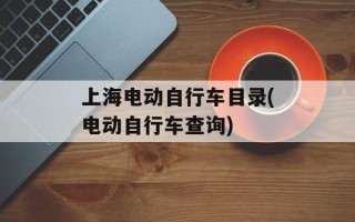 上海电动自行车目录(电动自行车查询)