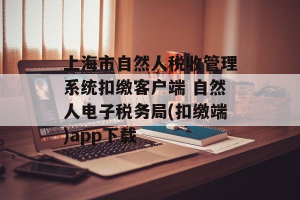 上海市自然人税收管理系统扣缴客户端 自然人电子税务局(扣缴端)app下载-第1张图片-